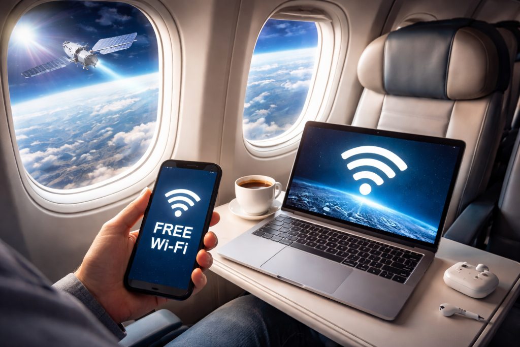 Internet v letadle