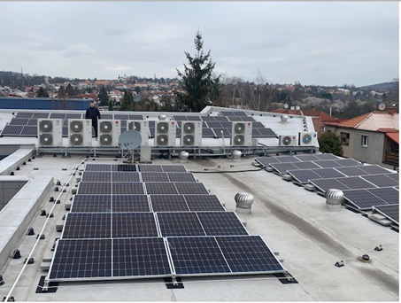 Dragon Internet: Realizace FVE v sídle