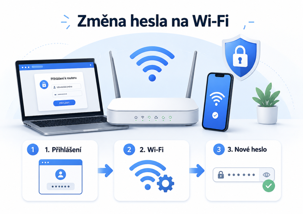 Jak změnit heslo na Wi-Fi